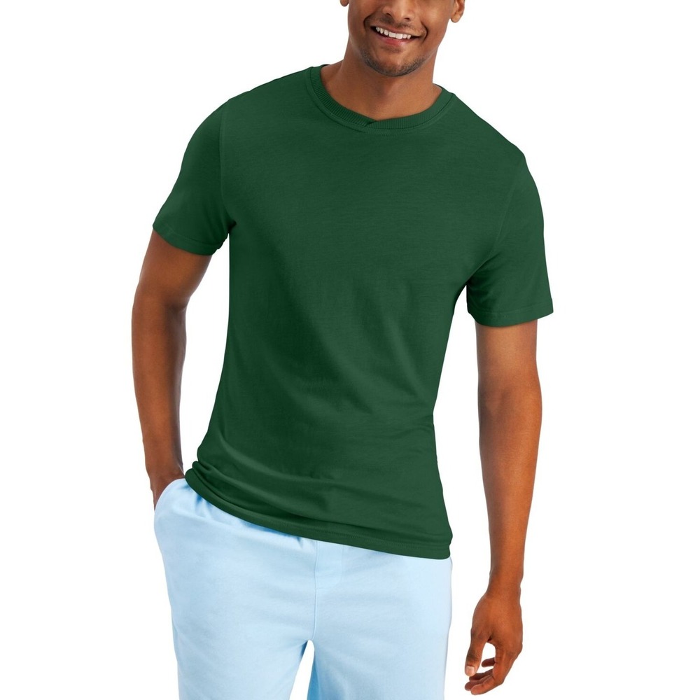 Club Room Soft Touch‎ Crew Neck T-Shirt Short Sleeve, Green, Size M, NWT